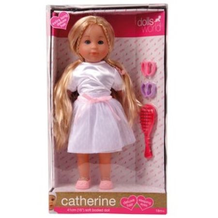 Catherine bábätko s dlhými vlasmi - blond 41 cm (45879)