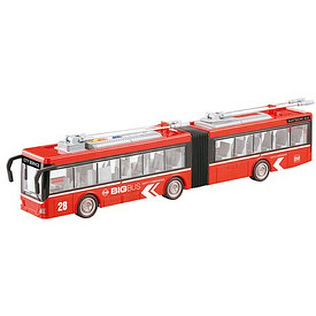 MAN Mestský kĺbový trolejbus - červený 1:16 (47756)