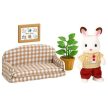 Sylvanian Families Nábytek Chocolate králíků taťka na pohovce - KP HRAČKA