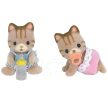 Sylvanian Families Pruhované mačiatko dvojičky (5188)