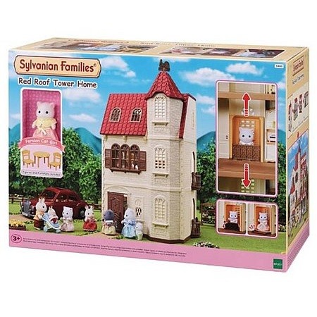 Sylvanian Families Patrový věžový dům s červenou střechou - KP HRAČKA