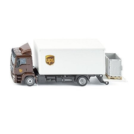 SIKU UPS MAN nákladné auto s uzavretou korbou a zdvíhacou zadnou stenou - 1997 (55674)