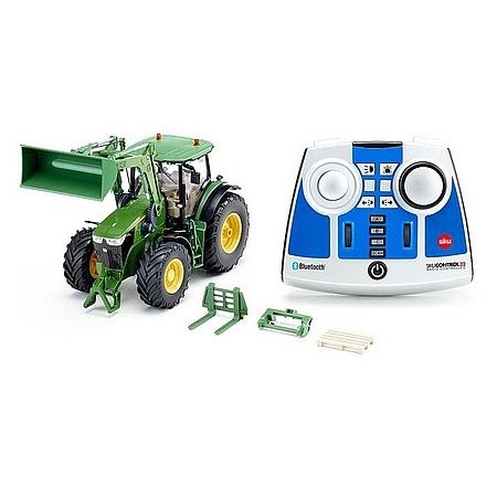 SIKU John Deere 7310R traktor s čelným nakladačom - 6795 (55903)