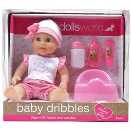 Baby Dribbles cikajúce bábätko - 25 cm (58094)