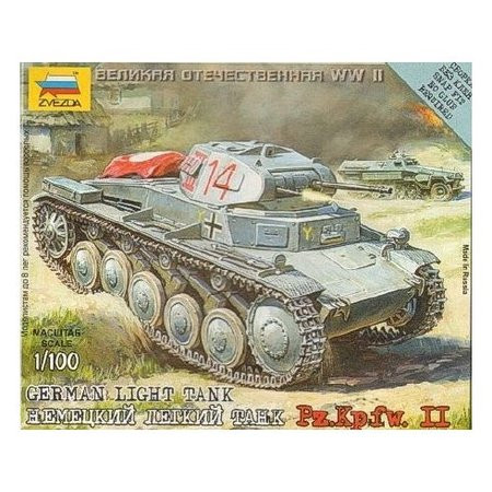 Zvezda German Panzer II 1:100 (6102)
