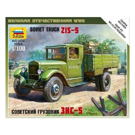 Zvezda Soviet Military 3 Ton Truck ZIS-5 1:100 (6124)