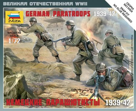 Zvezda German Paratroopers 1939-1942 1:72 (6136)
