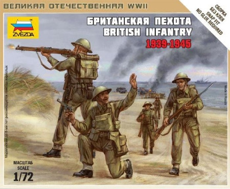 Zvezda British Infantry 1939-42 1:72 (6166)