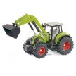 SIKU Claas Axion 850 traktor s čelným nakladačom a Fliegl prívesom -1949 (61847)
