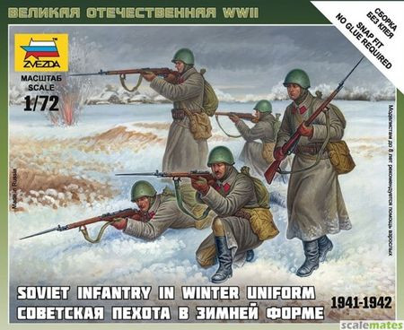 Zvezda Soviet Infantry [Winter Uniform ] 1:72 (6197)