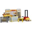 Bruder Bworld DHL paketový bod s manuálnym hydraulickým zdvihom (62251)
