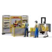 Bruder Bworld DHL paketový bod s manuálnym hydraulickým zdvihom (62251)