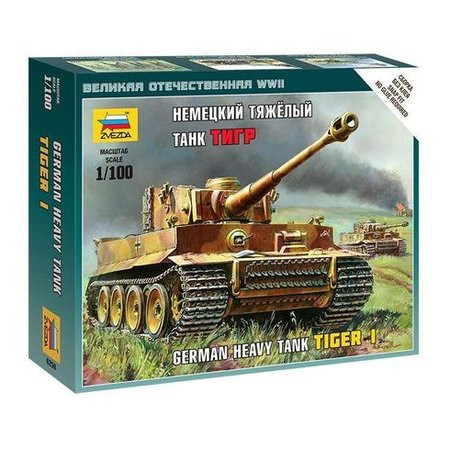 Zvezda German Tiger I Tank 1:100 (6256)
