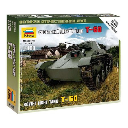 Zvezda T-60 Soviet Light Tank 1:100 (6258)