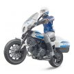 Bruder Bworld Scrambler Ducati Policajný motor s policajtom (62731)