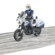 Bruder Bworld Scrambler Ducati Policajný motor s policajtom (62731)