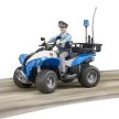 Bruder Bworld Policajné štvorkolka s figúrkou policajta (63010)