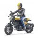 Bruder Bworld Ducati Scrambler Full Throttle s figúrkou motorkára (63053)