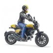 Bruder Bworld Ducati Scrambler Full Throttle s figúrkou motorkára (63053)