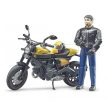 Bruder Bworld Ducati Scrambler Full Throttle s figúrkou motorkára (63053)