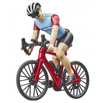   Bruder Bworld Pretekársky cestný bicykel s cyklistom (63110)