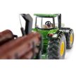 SIKU John Deere 8430 traktor s prívesom na prepravu guľatiny - 1945 (65354)
