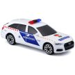 Bburago Audi A6 maďarské policejní auto se sirénou z bočního pohledu - KP HRAČKA