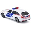 Bburago Audi A6 maďarské policejní auto se sirénou ze zadního pohledu - KP HRAČKA