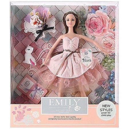 Módna bábika Emily s doplnkami 30 cm (69088)
