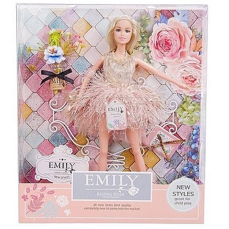 Módna bábika Emily s doplnkami 30 cm (69089)