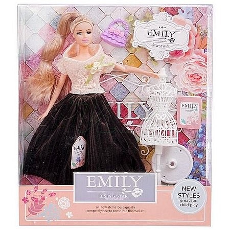 Módna bábika Emily s doplnkami 30 cm (69090)