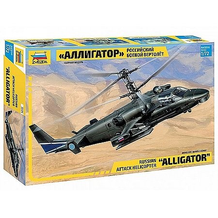 Zvezda Kamov Ka-52 Alligator Combat Helicopter 1:72 (7224)