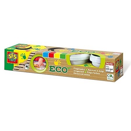 SES Eco 4 sklenice prstové barvy - KP HRAČKA