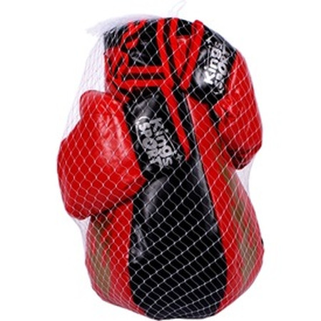 Boxerská súprava - červeno-čierna - 43 cm (79876)