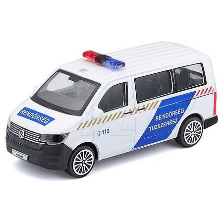 Bburago VW T6 Maďarský policejní vůz 1:43 - KP HRAČKA