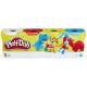 Play-Doh 4 tégliky plastelíny - klasické farby (96145)