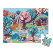 Janod magické puzzle les s baterkou 24 ks - KP HRAČKA