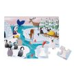 Janod Život na ledě hmatové puzzle 20 ks - KP HRAČKA