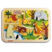 Janod Zoo 7 kusů dřevěné puzzle - 3D - KP HRAČKA