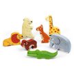 Janod Zoo 7 kusů dřevěné puzzle - 3D - KP HRAČKA