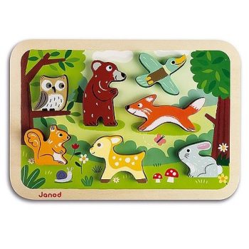 Dřevěné puzzle a skládačky